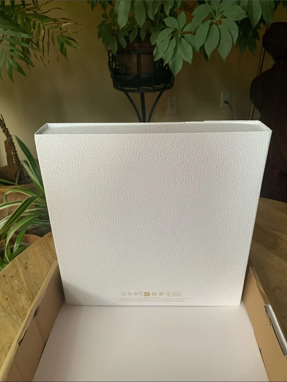 DIOR White Gift Box with Gold Logo -